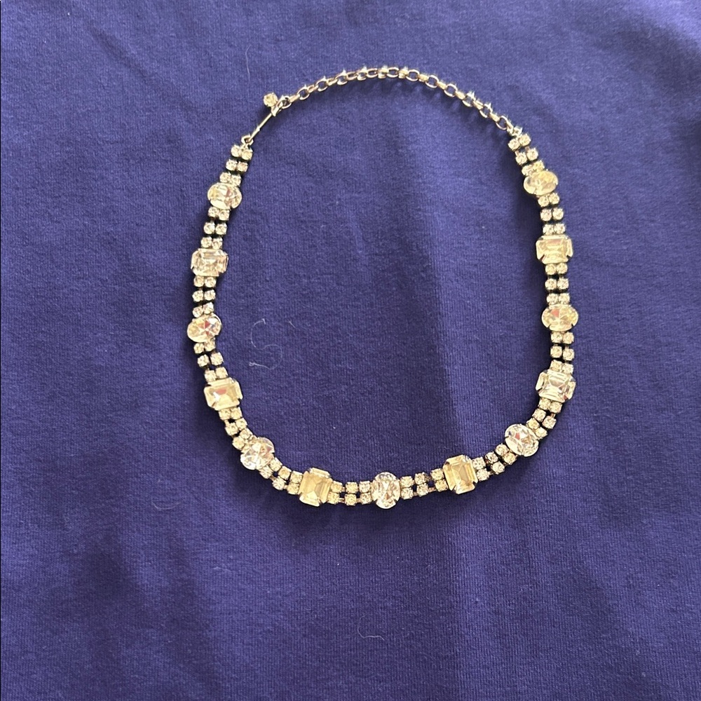 Vintage Rhinestone Choker Necklace